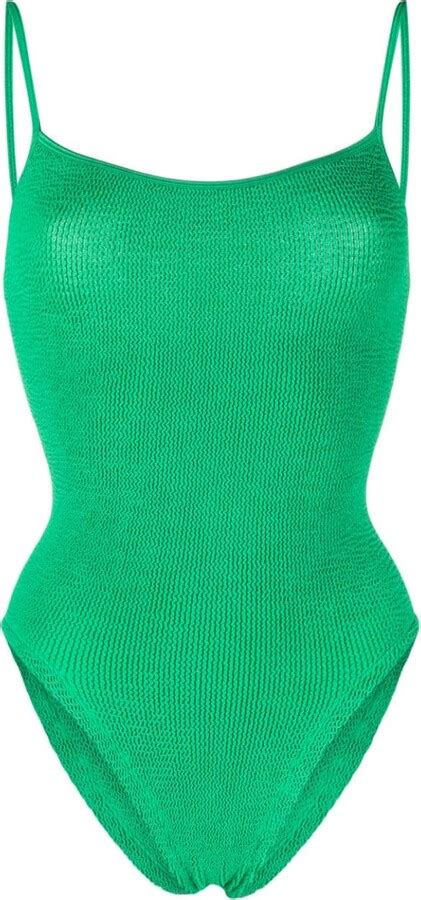 Hunza G Pamela Crinkle Swimsuit Shopstyle