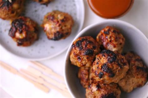 Air Fryer Cheesy BBQ Meatballs | 30 minute meals, Meatballs, Bbq meatballs