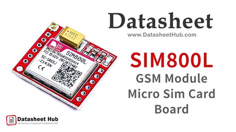 SIM800L GSM Module Pinout, Datasheet, Equivalent, Circuit,, 58% OFF