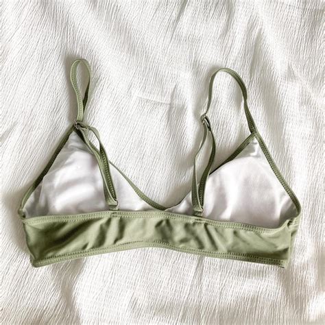 Green Bikini Top Only Worn Once Fits S M Free Depop