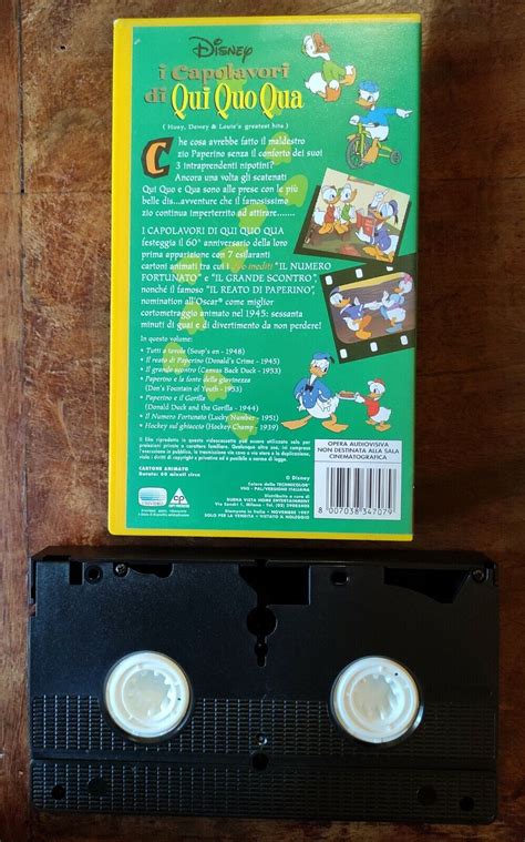 Vhs Walt Disney I CAPOLAVORI DI QUI QUO QUA 1997 EBay