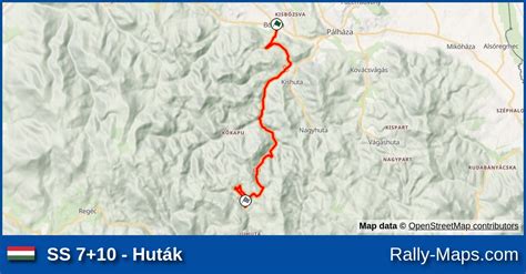 SS 7 10 Huták stage map Zemplén Rally 2022 ORB Rally Maps