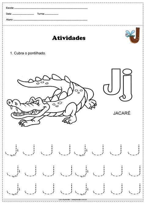 Alfabeto Pontilhado Atividades A Letra J Atividade Alfabeto My