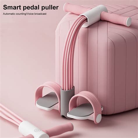 Pedal Resistance Band with Digital Counter Multifunction Tension Rope 4