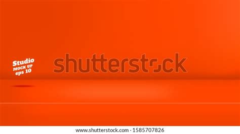 Vectorempty Vivid Red Orange Color Studio Stock Vector Royalty Free