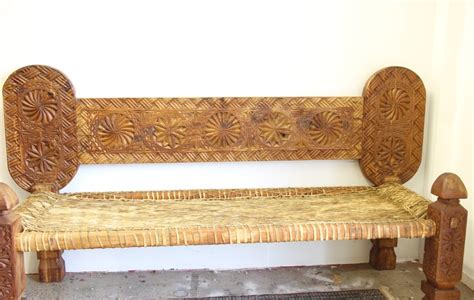 traditional antique  century swat valley cedar charpoi bench nirvana