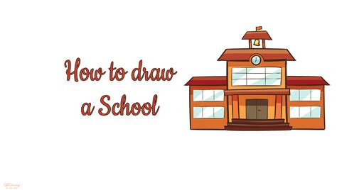 how to draw school 6