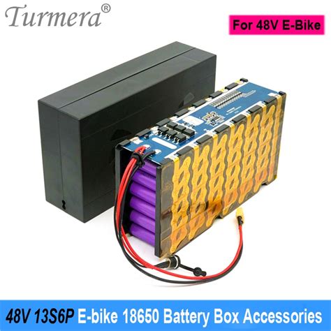 Turmera 48v 52v E Bike Battery Box 13s6p 18650 Holder With Welding