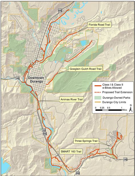 Durango Map Durango And Cortez, Colorado Plus Farmington, Aztec And