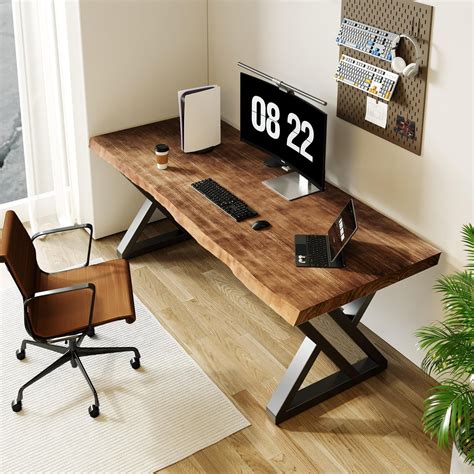 sihtengxxhongs rustic style solid wood computer desk large office desk