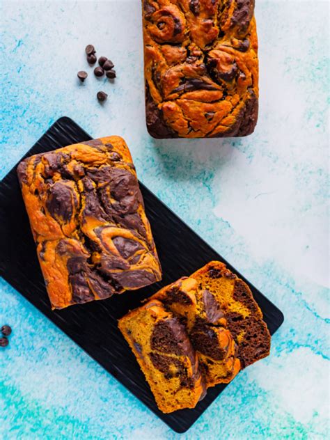 Marbled Chocolate Pumpkin Bread Bake Eat Repeat