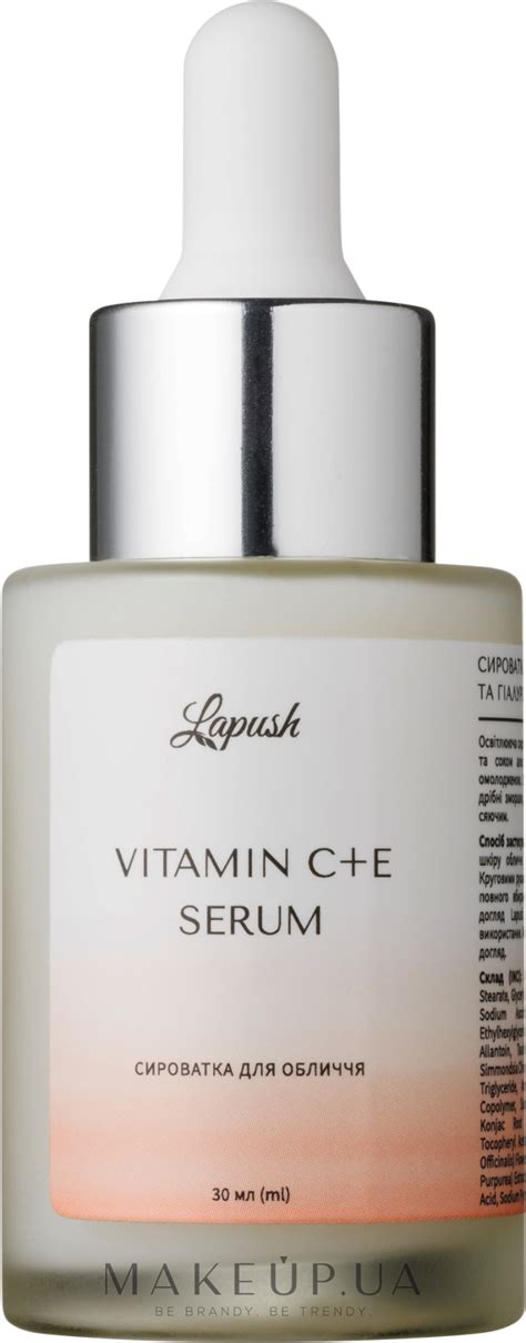 Сироватка для обличчя з вітаміном C + E - Lapush Vitamine C + E Serum ...