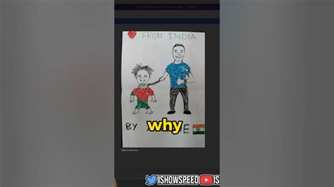 😂 IShowSpeed Reacts To Fanart 👌 - YouTube