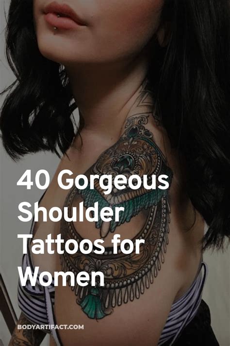 40 Gorgeous Shoulder Tattoos for Women | Shoulder tattoos for women, Back of shoulder tattoo ...