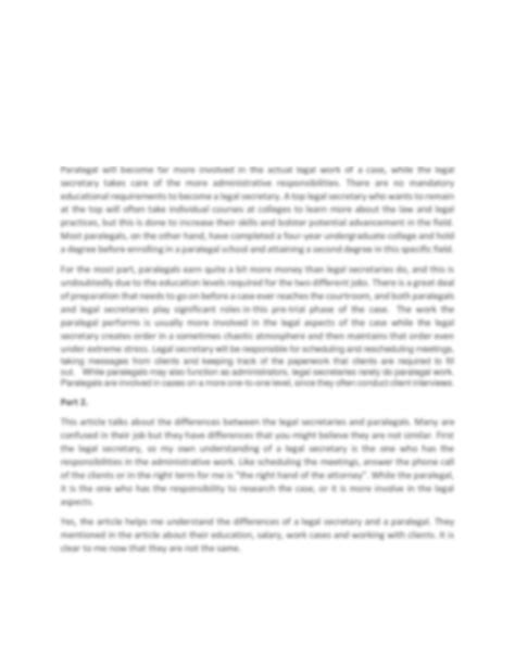 SOLUTION: The different roles of legal secretaries and paralegals
