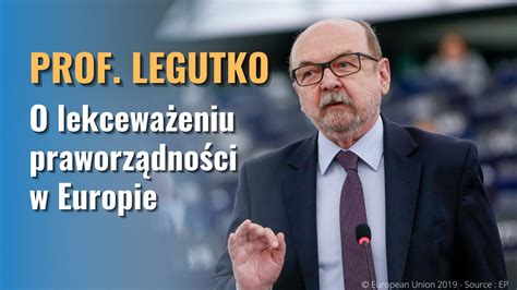 PROF RYSZARD LEGUTKO O praworządności w UE YouTube