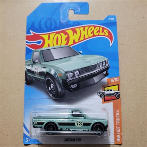 Jual HOT WHEELS DATSUN 620 HW HOT TRUCKS GREEN ARMY Shopee Indonesia