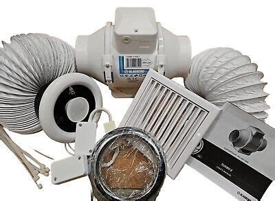 Blauberg Turbo E TIMER Bathroom Shower Fan Kit 100mm With LED Light EBay