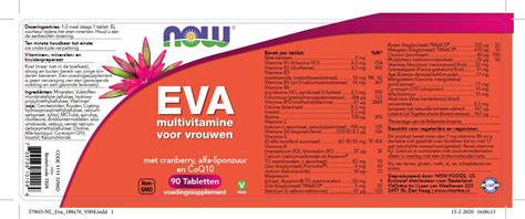 NOW EVA (90 tabletten) | Multivitamine voor de vrouw