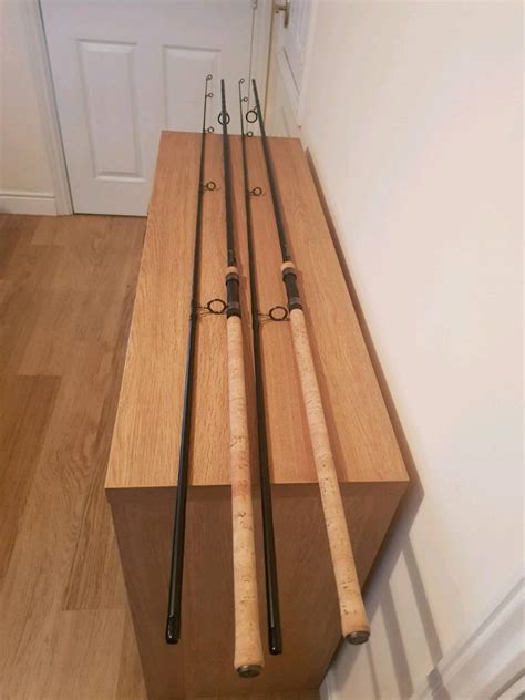 2 Fox Warrior S 12ft 3lb Tc Carp Rods Full Cork Handles In Cannock