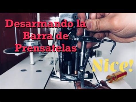 Cómo desarmar y ajustar la barra del prensatelas Máquina Plana