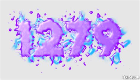 1279 Text Effect and Logo Design Number