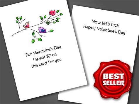 Let S Fuck Valentine S Day Card Funny Adult Humor Card Special Occasion Card Etsy