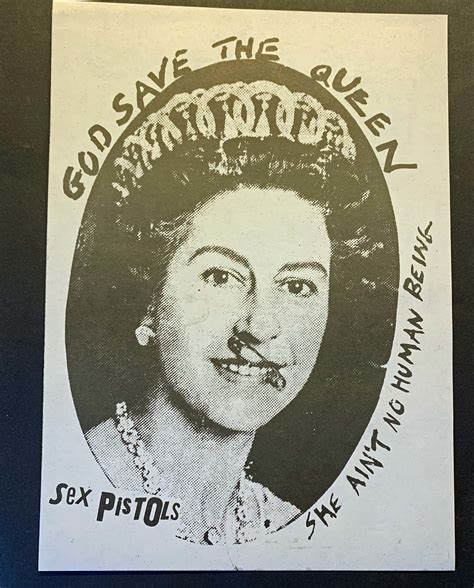 Sex Pistols God Save The Queen Jamie Reid Designed Handbill