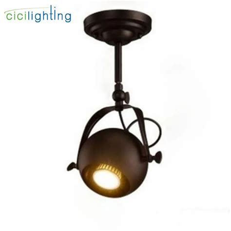 European Style Retro Long Pole Led Spotlights Clothing Store Track