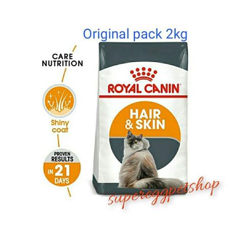 Royal Canin Hair And Skin 2kg Original Pack Shopee Malaysia