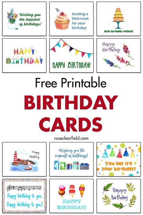 Free Printable Birthday Cards Free Printable Birthday Cards Birthday