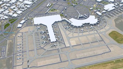 Algiers International Airport Houari Boumediene 20km - 3D Model by 3dstudio