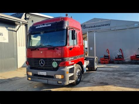 MERCEDES BENZ ACTROS 1840 4x2 tractor unit FIŠ TRUCKS SLOVENIA YouTube