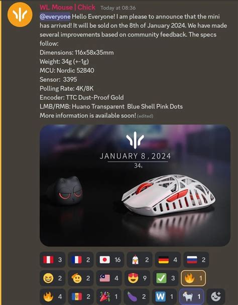 WL Mouse BeastX Mini releases on the 8th of January 2024 : r/MouseReview