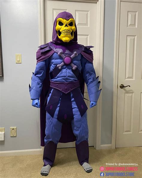 3d Print File Skeletor Mask 1980 He Man Costume Cosplay Helmet Stl File