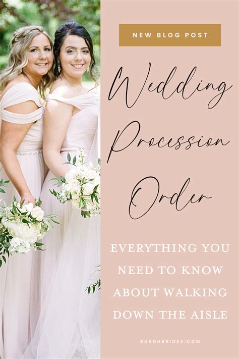 Wedding Procession Order All You Need To Know Burgh Brides