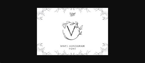 Monogram Vine Letter Font - Font Canyon