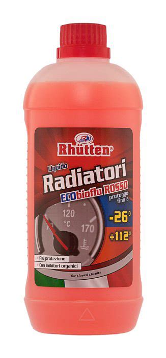 Liquido Radiatori Rosso 26 1lt 220176 Rhutten Liquidi Funzionali