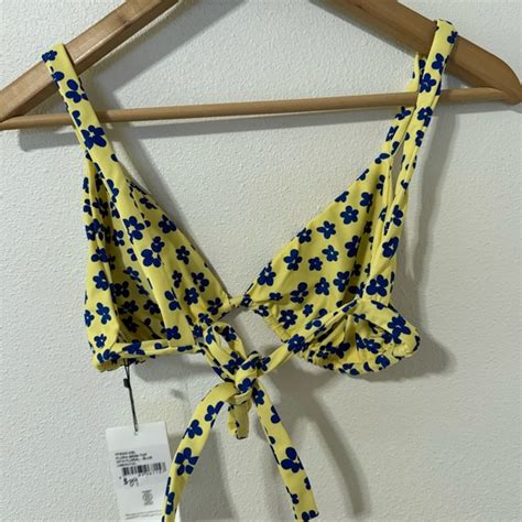 Faithfull The Brand Swim Faithful The Brand Flora Bikini Top Yellow