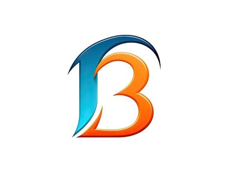 Premium Photo Letter B In Logo Style Badge Simple 2d Design