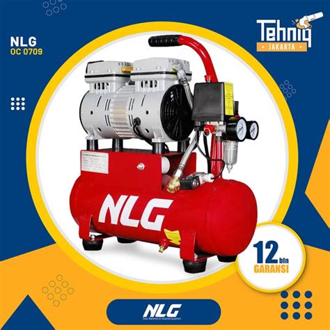 Jual MESIN KOMPRESOR TANPA OLI OILLESS AIR COMPRESSOR NLG OC 0709