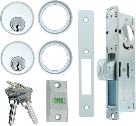 US Aluminum ADA Compliant Storefront Door Hook Bolt Deadlock Kit With