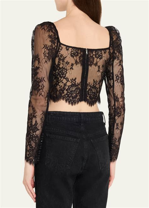 L'Agence Lori Lace Bustier Top - Bergdorf Goodman