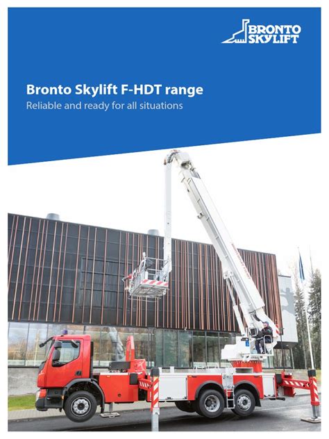 Bronto Skylift F Hdt Range Reliable And Ready For All Situations Pdf