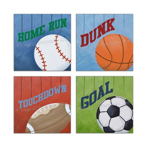 Sports Wall Art Print Original Painting Canvas Wall Art