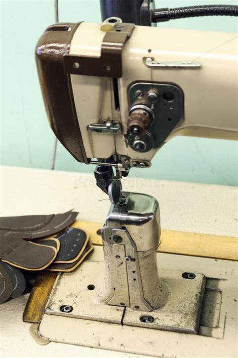 Sewing Machine For Sewing Shoes Stock Photo Image Of Thread