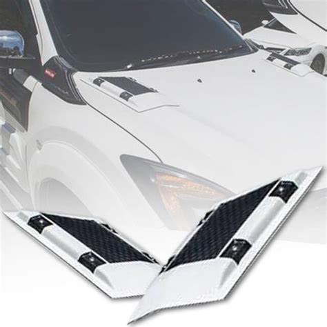 White Matt Black Bonnet Scoop Side Vent Cover For Mazda Bt Bt