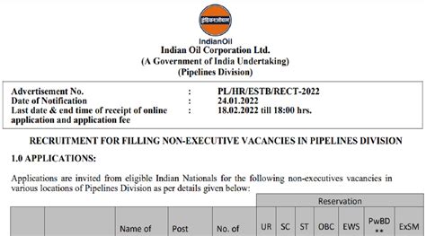 Indian Oil Recruitment 2022 Last Day To Apply For Various Vacancies At