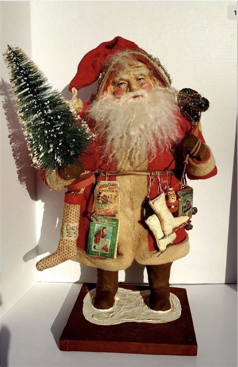 Pin By Suzanne Crowley On Noel Primitive Santa Santa Doll Vintage