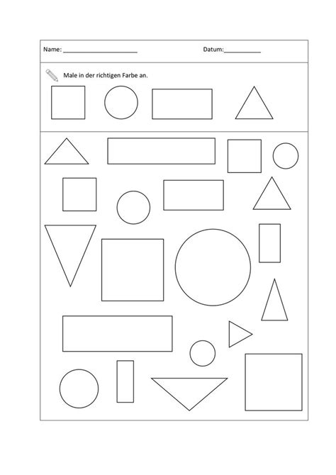 Formenlehre Klasse Unterrichtsmaterial Im Fach Mathematik Erste